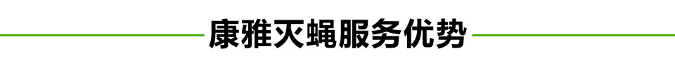 滅蠅服務優勢